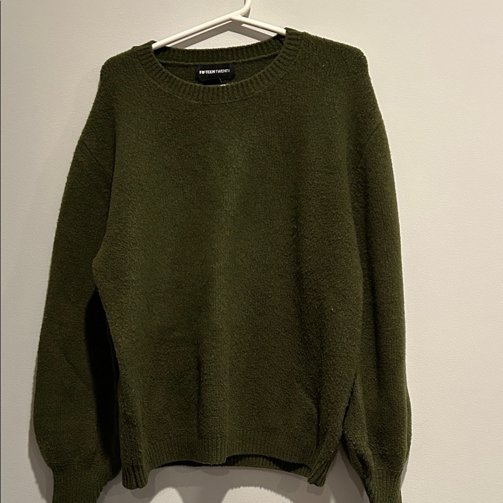 Fifteen Twenty Forest Green Crew Neck Sweater